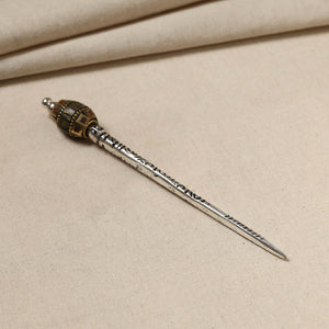 Antique Finish Oxidised German Silver Juda Stick