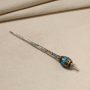 Antique Finish Oxidised German Silver Juda Stick