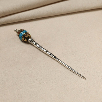 Antique Finish Oxidised German Silver Juda Stick