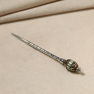 Antique Finish Oxidised German Silver Juda Stick