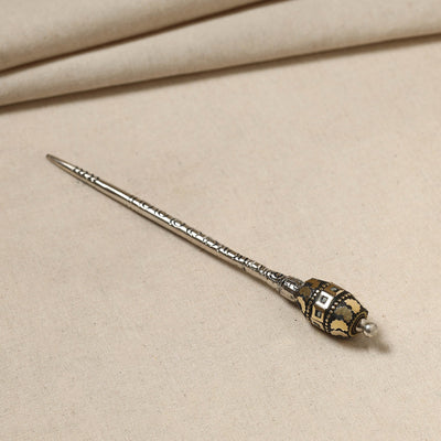 Antique Finish Oxidised German Silver Juda Stick