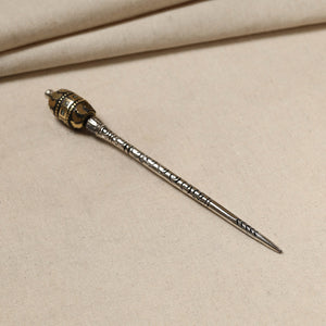 Antique Finish Oxidised German Silver Juda Stick