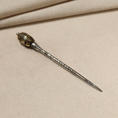 Antique Finish Oxidised German Silver Juda Stick