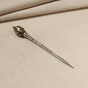 Antique Finish Oxidised German Silver Juda Stick