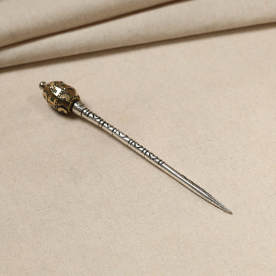Antique Finish Oxidised German Silver Juda Stick