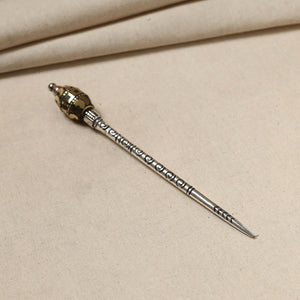 Antique Finish Oxidised German Silver Juda Stick