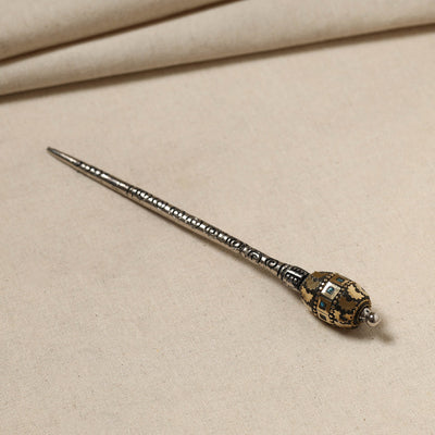 Antique Finish Oxidised German Silver Juda Stick
