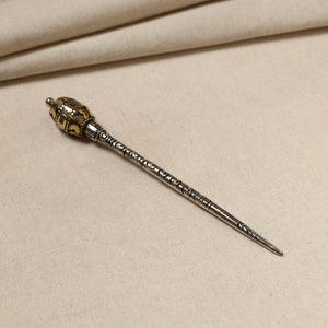 Antique Finish Oxidised German Silver Juda Stick