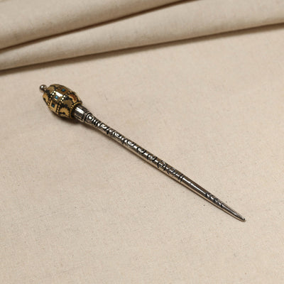 Antique Finish Oxidised German Silver Juda Stick