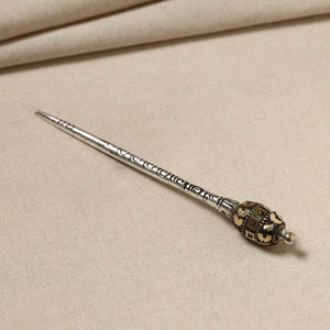 Antique Finish Oxidised German Silver Juda Stick
