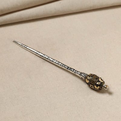 Antique Finish Oxidised German Silver Juda Stick