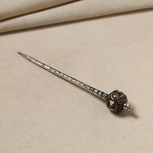 Antique Finish Oxidised German Silver Juda Stick