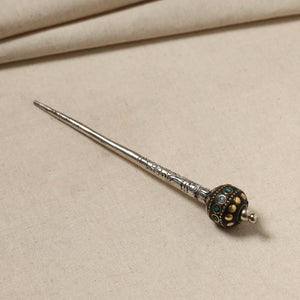 Antique Finish Oxidised German Silver Juda Stick