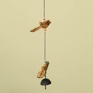 Bird - Hand Carved Khamhar Wood Hanging