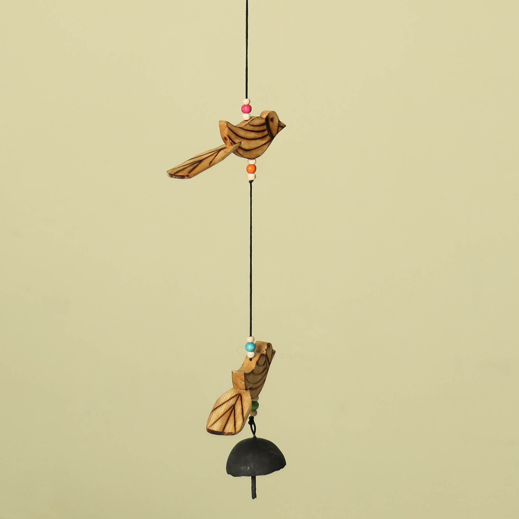 Bird - Hand Carved Khamhar Wood Hanging