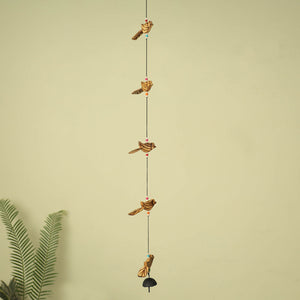 Bird - Hand Carved Khamhar Wood Hanging