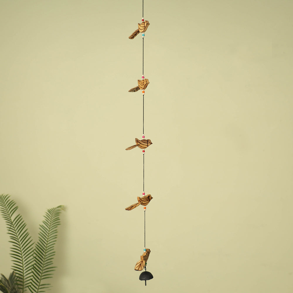 Bird - Hand Carved Khamhar Wood Hanging