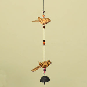Bird - Hand Carved Khamhar Wood Hanging