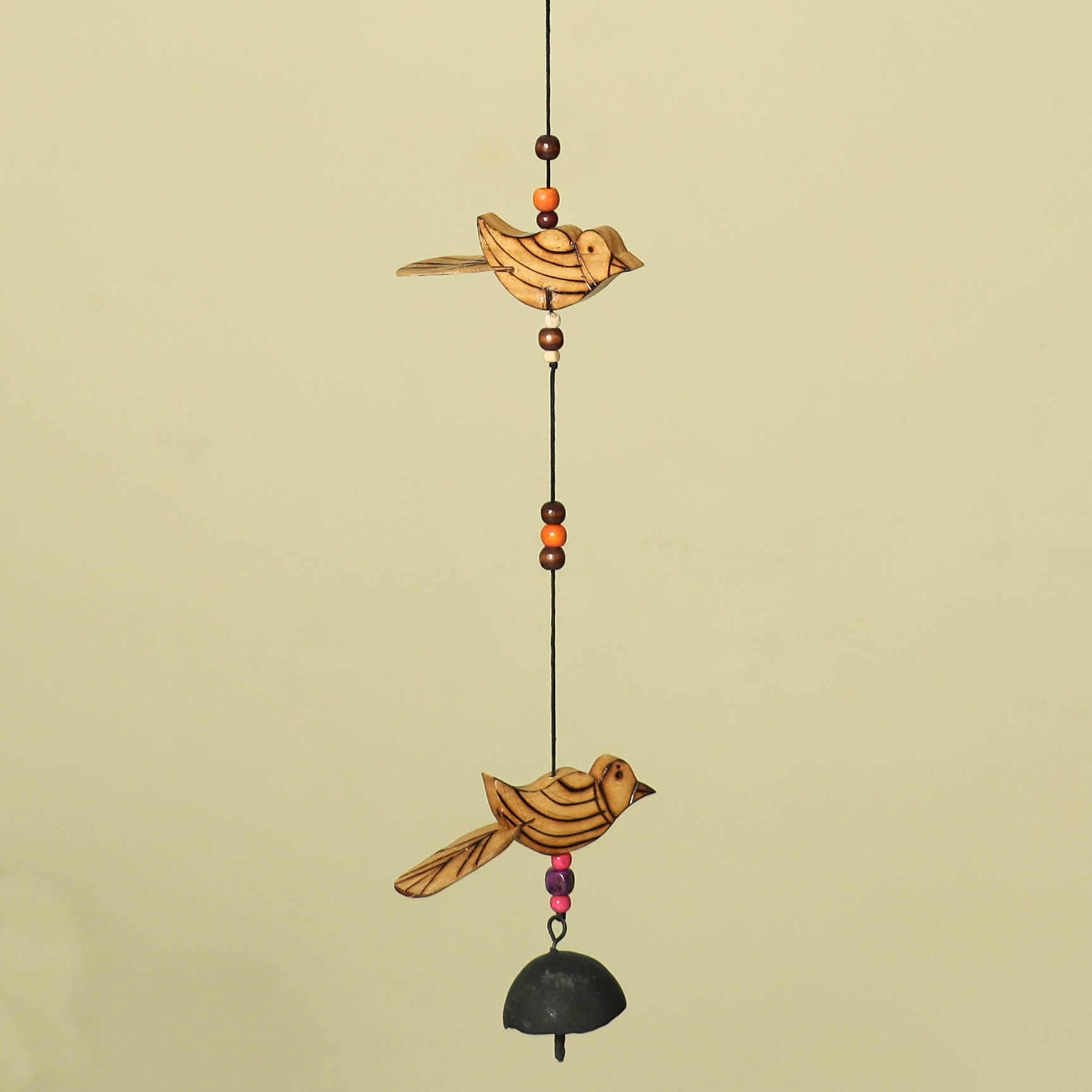 Bird - Hand Carved Khamhar Wood Hanging