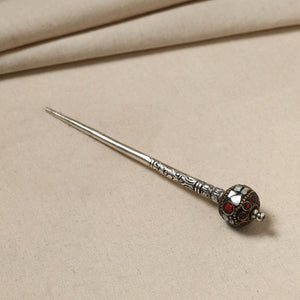Antique Finish Oxidised German Silver Juda Stick