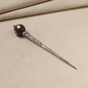 Antique Finish Oxidised German Silver Juda Stick