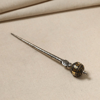 Antique Finish Oxidised German Silver Juda Stick