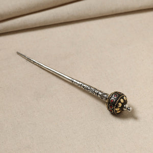 Antique Finish Oxidised German Silver Juda Stick