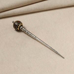 Antique Finish Oxidised German Silver Juda Stick
