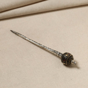 Antique Finish Oxidised German Silver Juda Stick