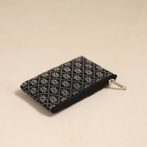 Black - Handmade Quilted Cotton Coin Pouch 21