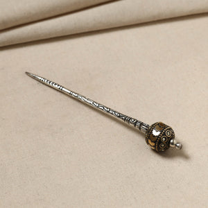 Antique Finish Oxidised German Silver Juda Stick
