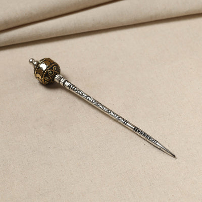 Antique Finish Oxidised German Silver Juda Stick