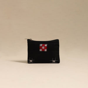 Black - Handmade Quilted Cotton Coin Pouch 24