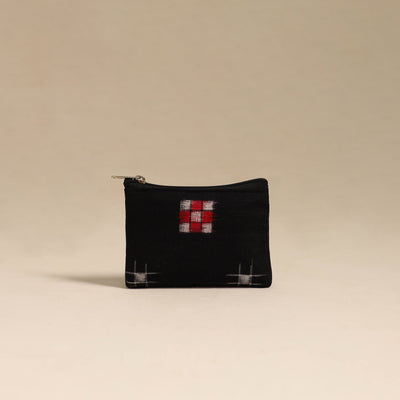 Black - Handmade Quilted Cotton Coin Pouch 24