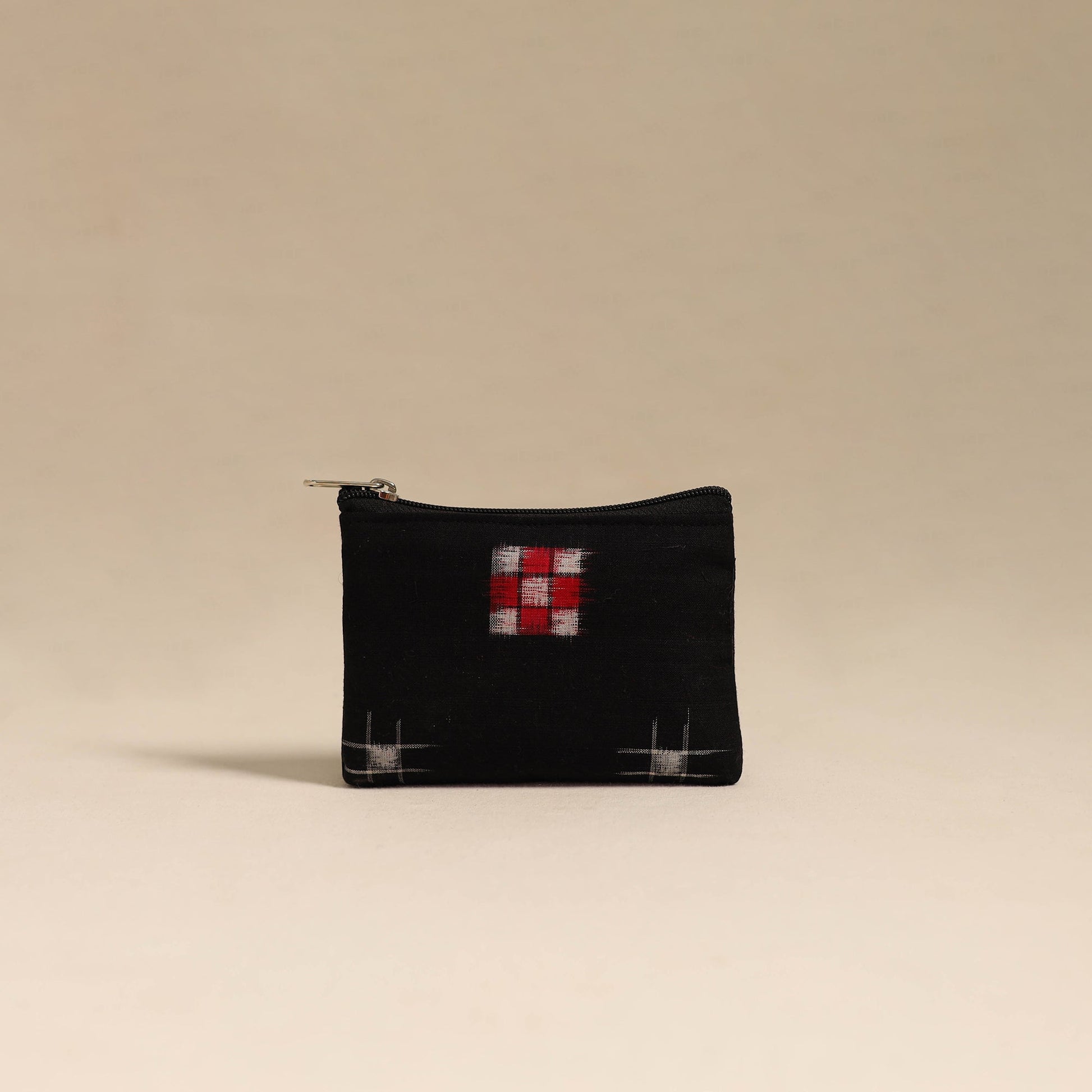 Black - Handmade Quilted Cotton Coin Pouch 24