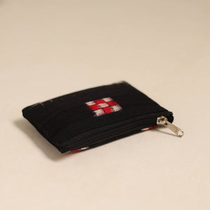 Black - Handmade Quilted Cotton Coin Pouch 24