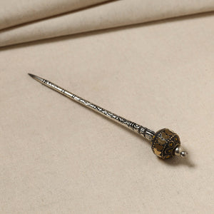Antique Finish Oxidised German Silver Juda Stick