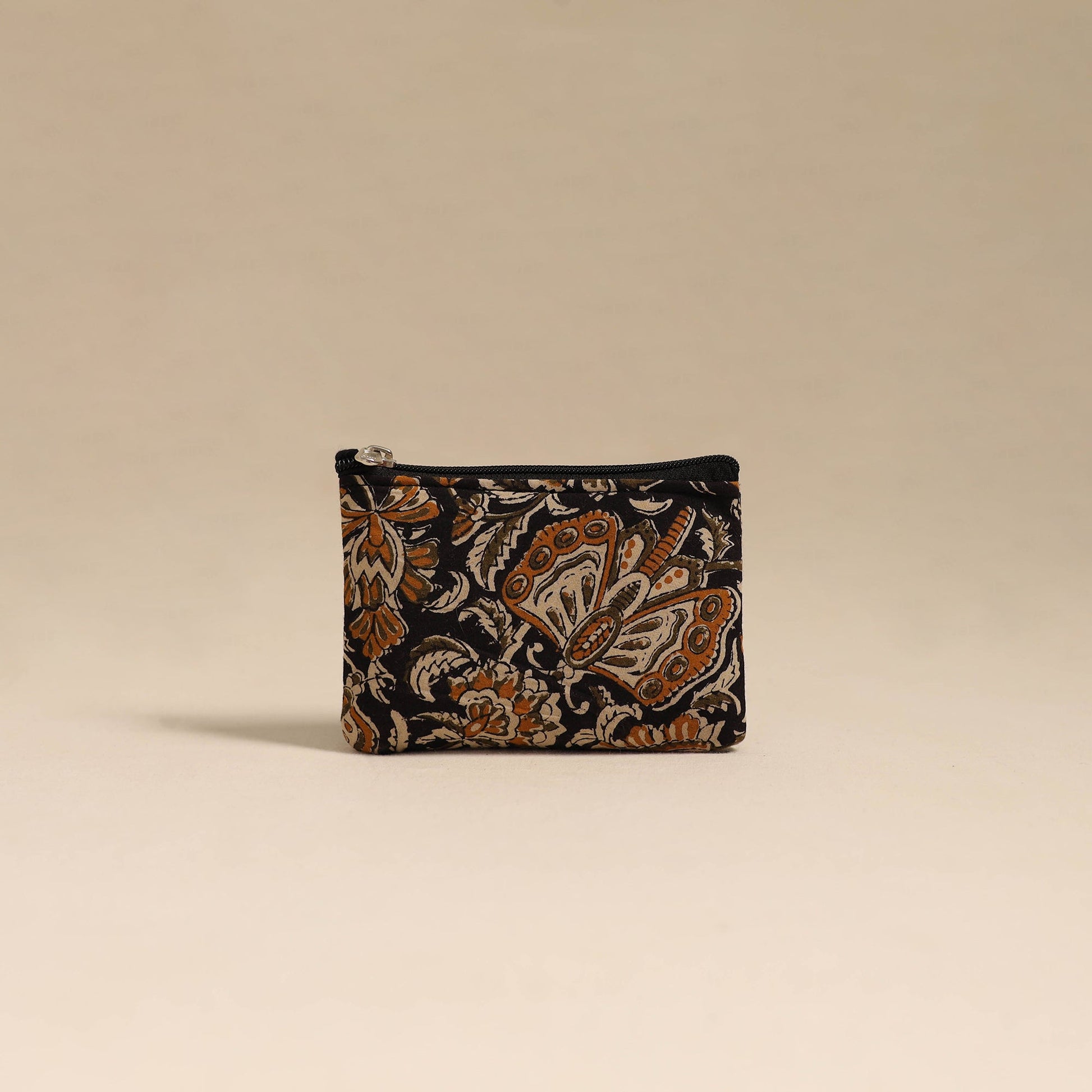 Black - Handmade Quilted Cotton Coin Pouch 27