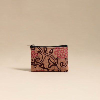 Brown - Handmade Quilted Cotton Coin Pouch 28