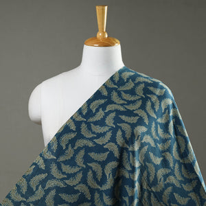 Blue - Akola Hand Block Printed Cotton Fabric