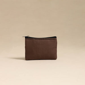 Brown - Handmade Quilted Cotton Coin Pouch 33