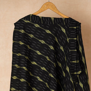 Black - Wrap Around Cotton Pochampally Ikat Skirt