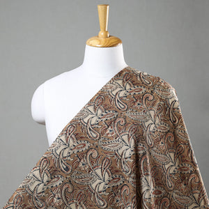 Brown - Kalamkari Block Printed Cotton Fabric