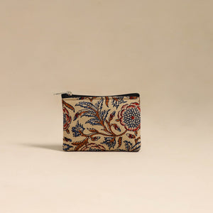 Beige - Handmade Quilted Cotton Coin Pouch 48