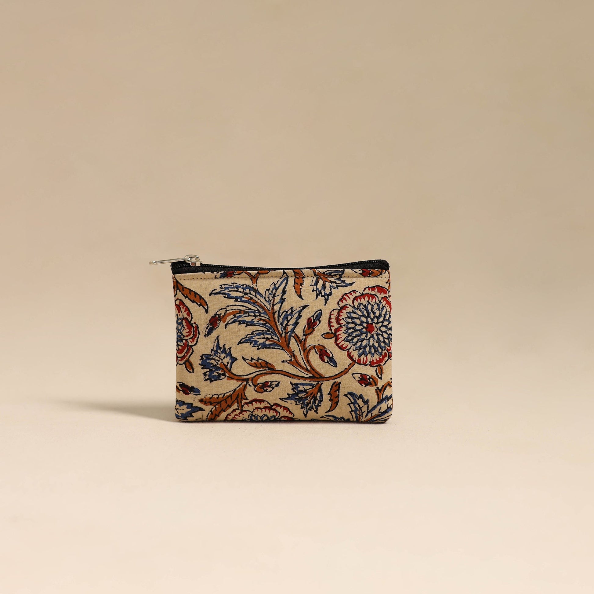Beige - Handmade Quilted Cotton Coin Pouch 48