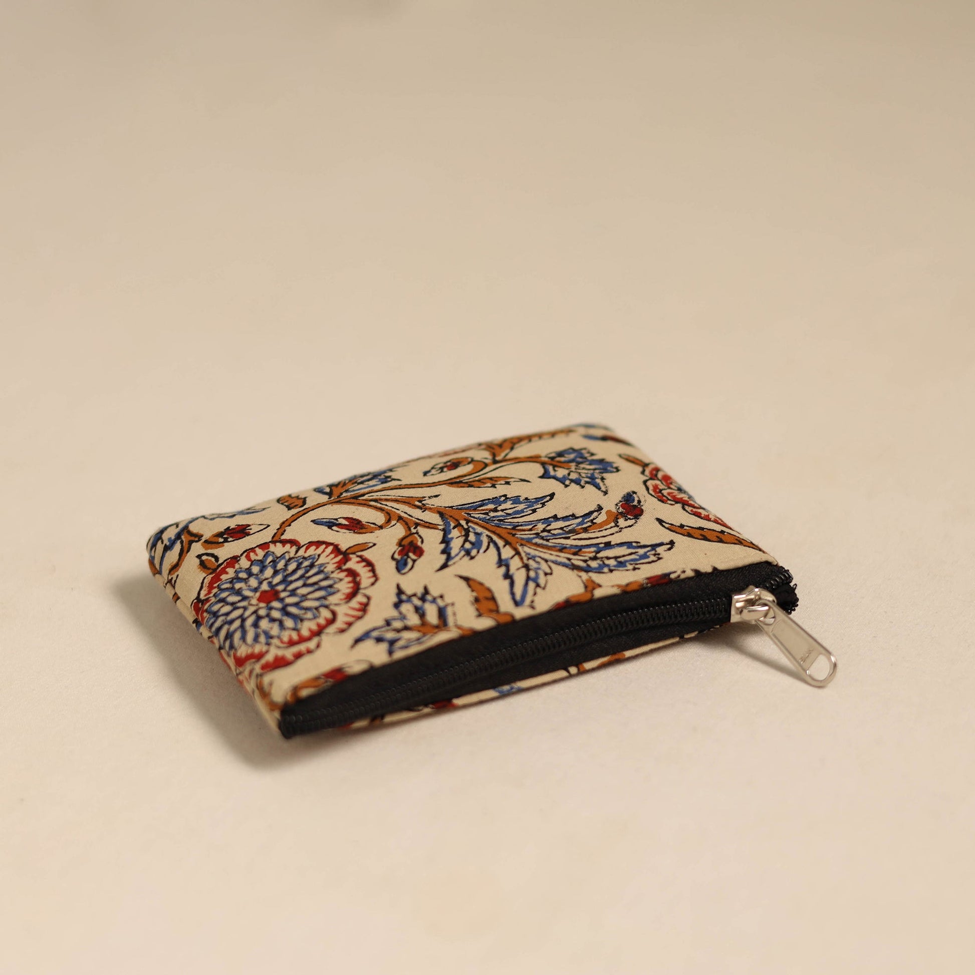 Beige - Handmade Quilted Cotton Coin Pouch 48