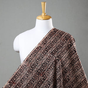 Black - Kalamkari Block Printed Cotton Fabric
