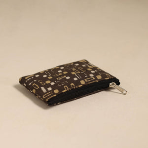 Brown - Handmade Quilted Cotton Coin Pouch 60