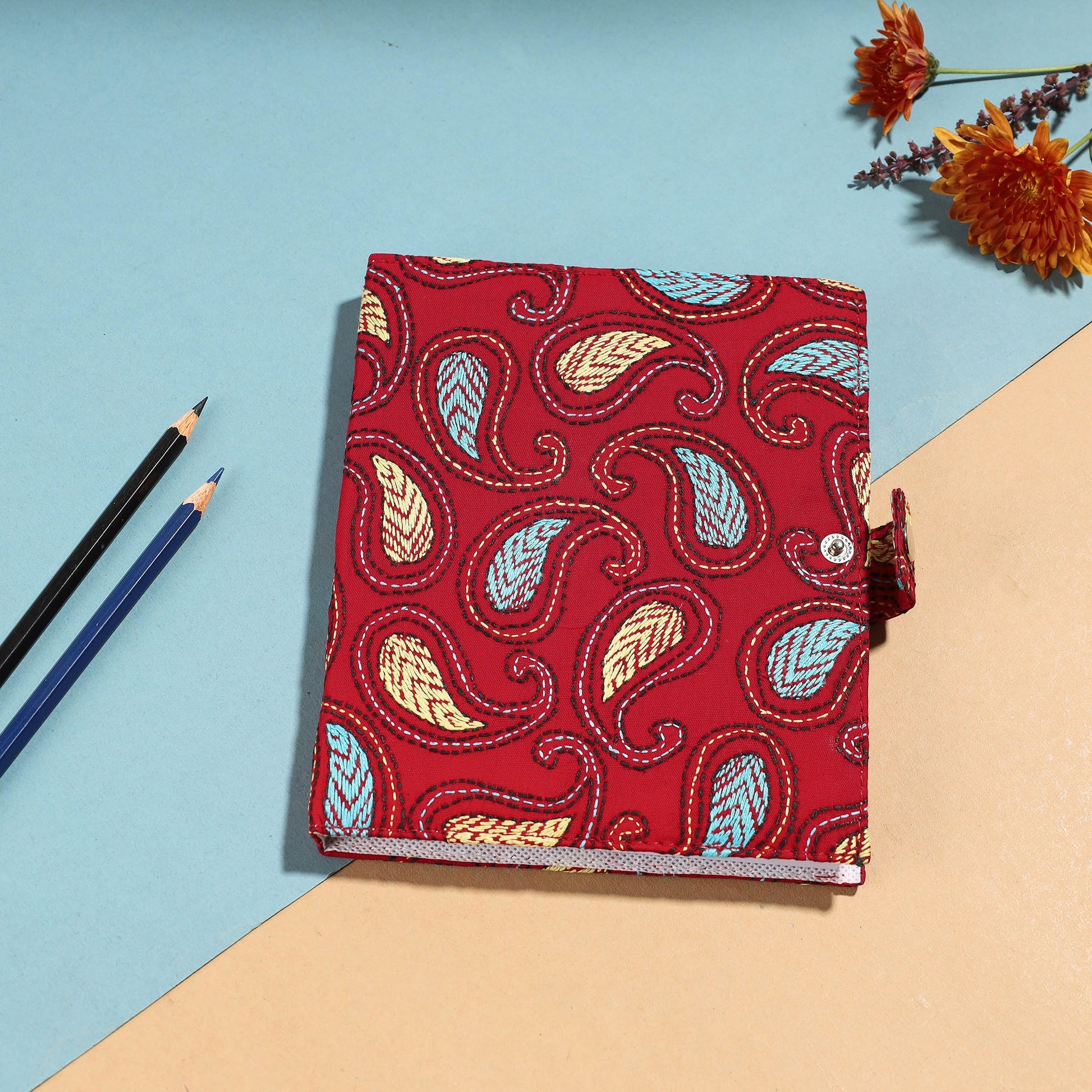 Bengal Kantha Work Handcrafted Notepad (7 x 6 in)