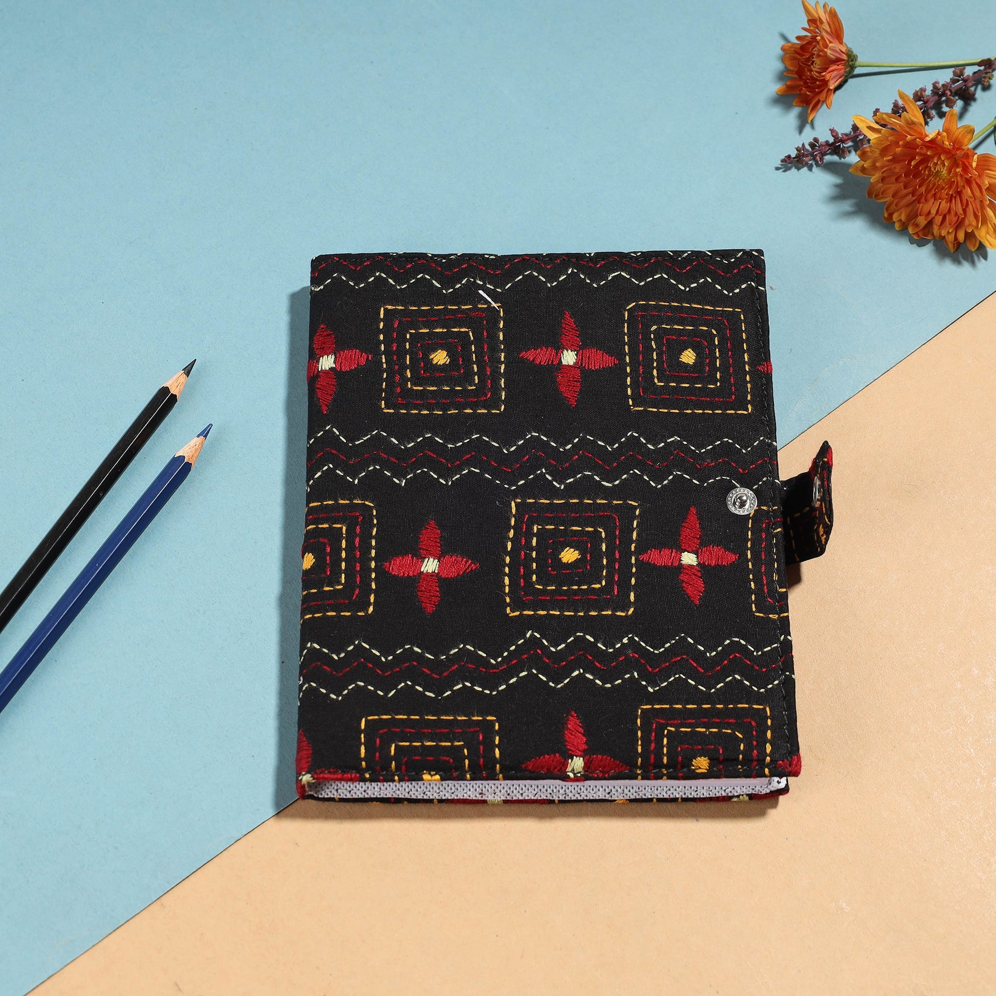 Bengal Kantha Work Handcrafted Notepad (7 x 6 in)